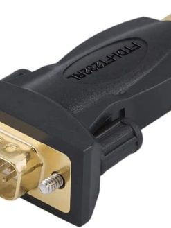 USB to RS232 Adapter with FTDI Chipset, CableCreation USB to RS232 Male DB9 Serial Converter for Cashier Register, Modem, Scanner, Industriual Machinery, CNC, Black