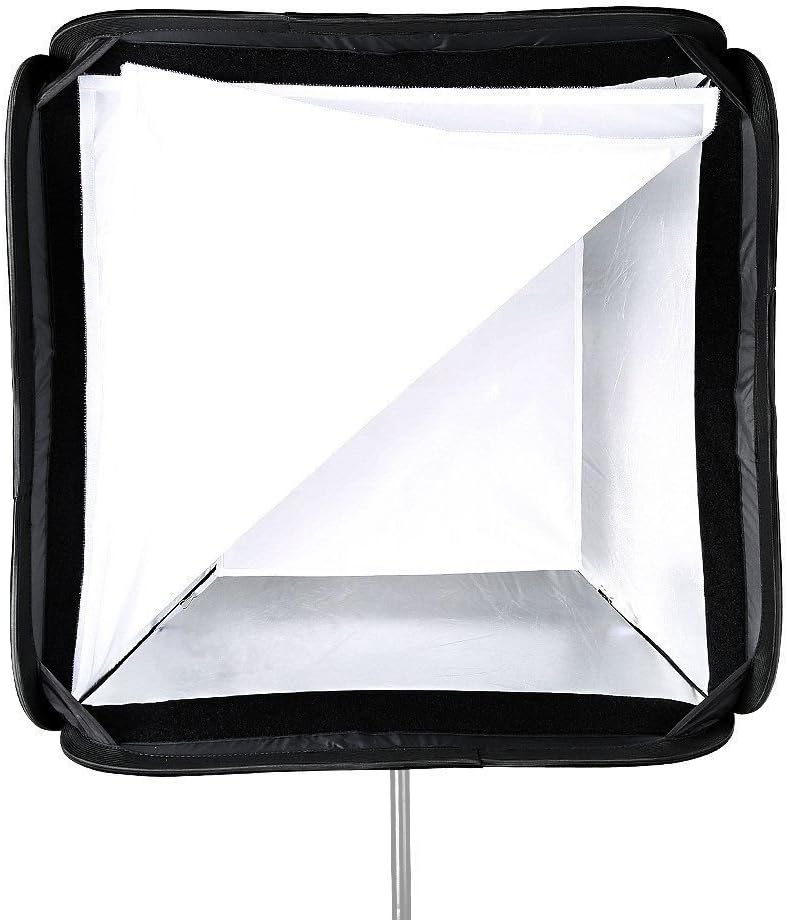 Godox 32"x 32" 80cmx80cm Foldable Universal Softbox with S Style Speedlite Bracket for Flash Bowens Elinchrom Mount Accessories Direction Adjustable