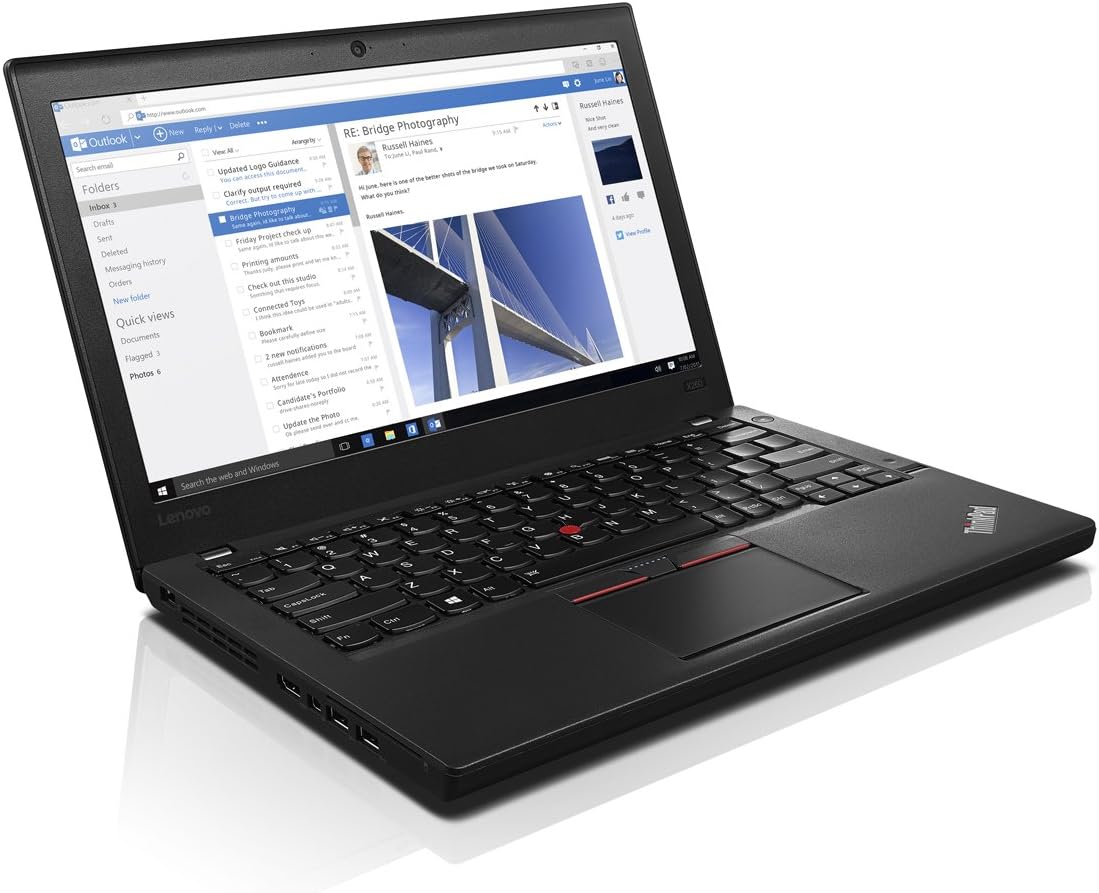 Lenovo ThinkPad X260 Renewed Business Laptop | intel Core i5-6th Generation CPU | 8GB RAM | 256GB SSD | 12.5 inch Display | Windows 10 Professional | RENEWED✔️