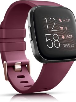 Cocolin Compatible with Fitbit Versa 2 / Fitbit Versa/Versa Lite/Versa SE, Classic Soft Silicone Replacement Wristbands for Fitbit Versa Smartwatch Women Men