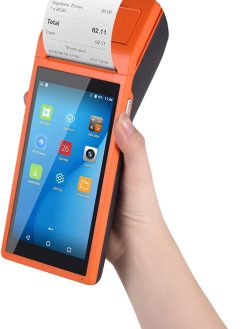 POS Terminal,All in One Handheld PDA Printer Smart POS Terminal Wireless Portable Printers Intelligent Payment Terminal Function BT/WiFi/USB OTG/ 3G Communication