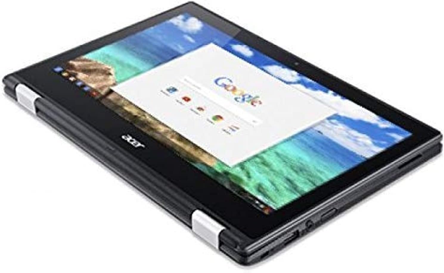 Acer R11 Convertible 2-in-1 Chromebook, 11.6in HD Touchscreen, Intel Quad-Core N3150 1.6Ghz, 4GB Memory, 32GB SSD, Bluetooth, Webcam, Chrome OS (Renewed) Chrome OS Beige