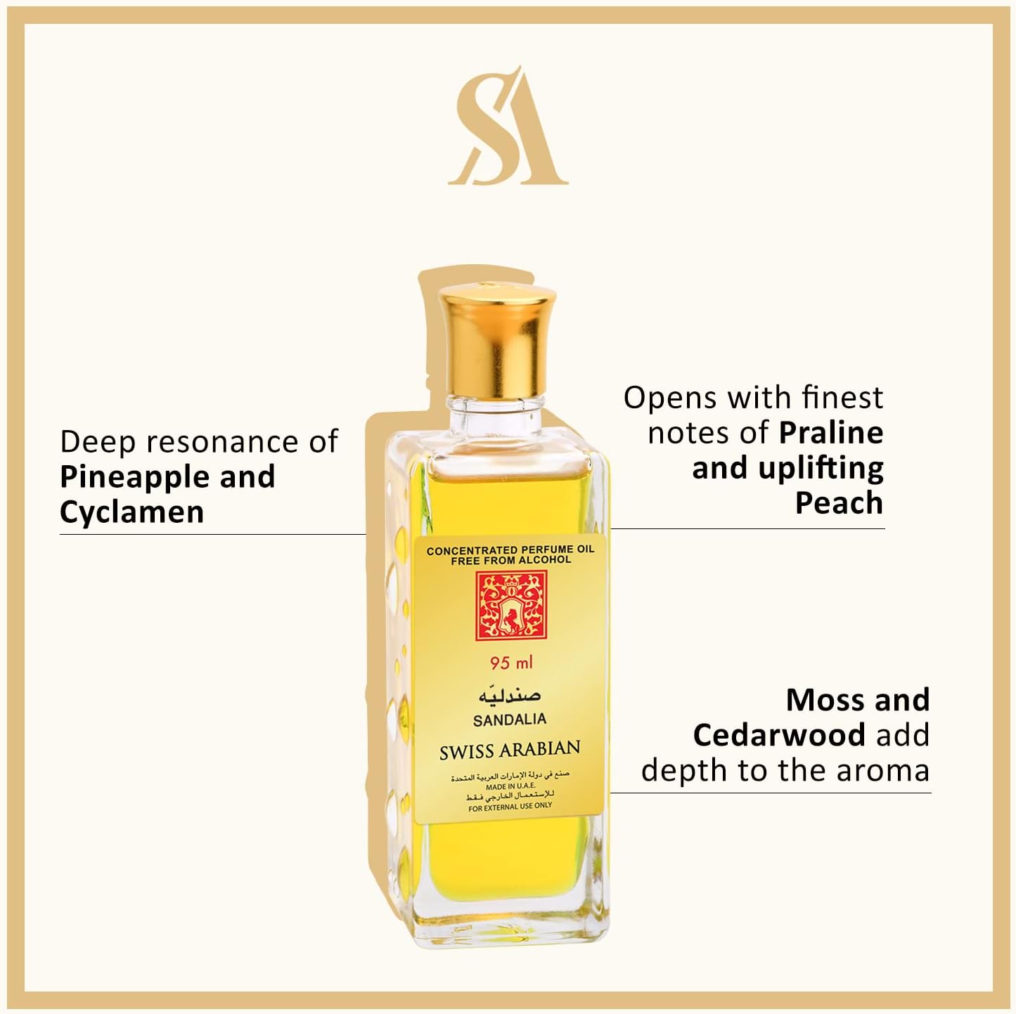 Swis Arabian Sandalia Er8E Concentrated Perfume Oil, 95 Ml