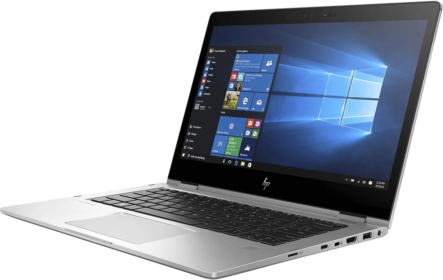 HP EliteBook x360 1030 G2 2-in-1 Convertible Laptop Intel Core i5-7300u, 8GB RAM, 256GB SSD, 13.3 inch Full HD (1920x1080) Touchscreen, Win10 Pro (Renewed)