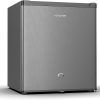 KROME 60L Single Door Refrigerator, Energy Class A+, Ideal for Small Spaces, Reversible Door, Mini Fridge Suitable for Kitchen, Bedroom, Office & Minibar, Silver, KR-RDC60H