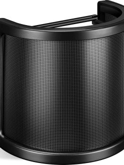 Pop Filter, Upgraded Three Layers Metal Mesh & Foam & Etamine Layer Microphone Windscreen Cover Handheld Mic Shield Mask,Microphone Accessories for Vocal Recording,Youtube videos,Streaming