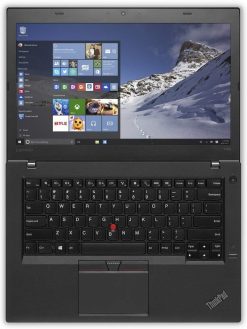 Lenovo ThinkPad T460 14in Notebook - Black, Intel Core i5-6200U 2.3 GHz,8 GB DDR4 RAM,256 GB SSD, Intel HD Graphics 520, Windows 10 Pro (Renewed)