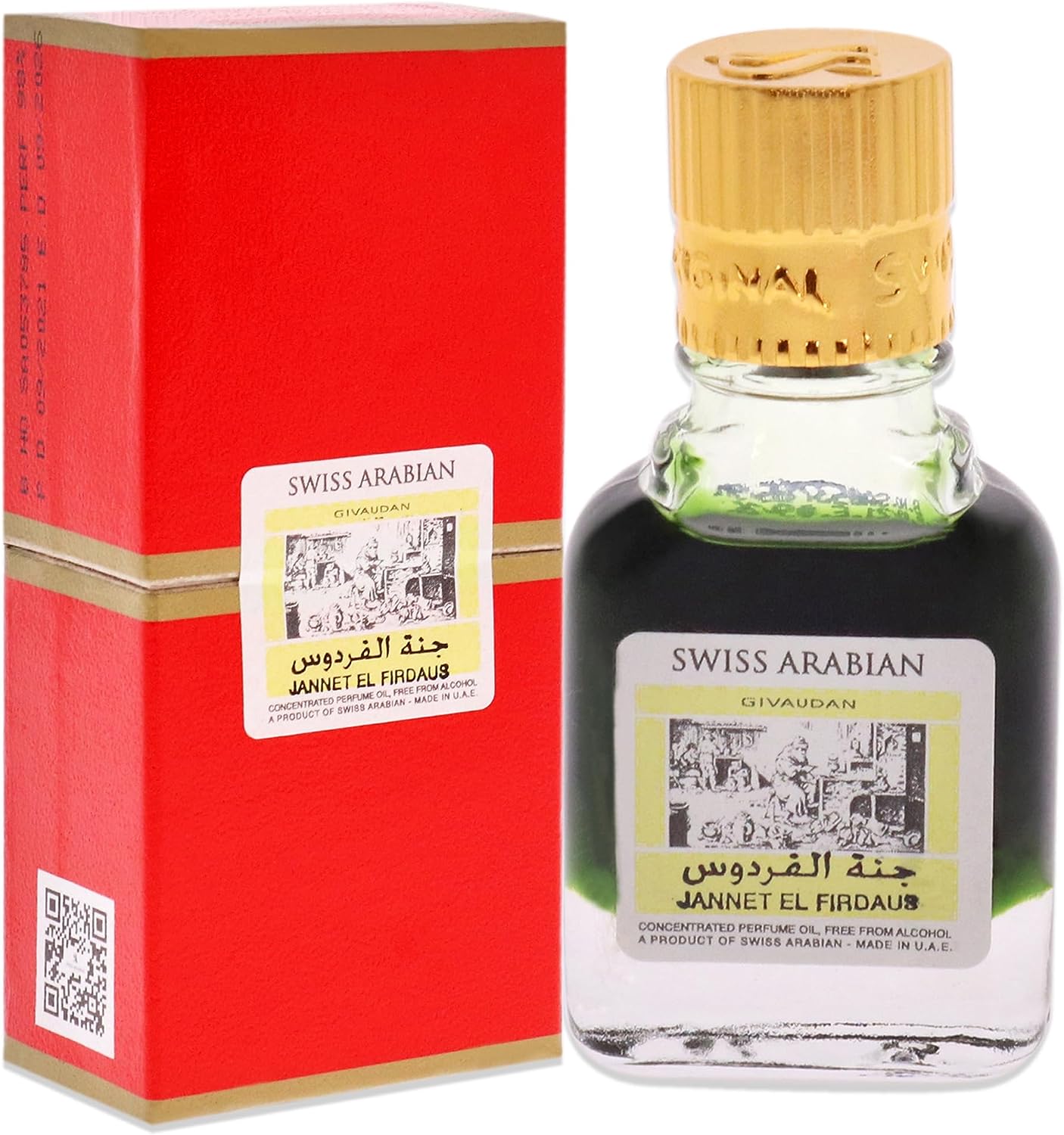 Swis Arabian Jannet El Firdaus R2B Concentrated Perfume Oil, 9 Ml
