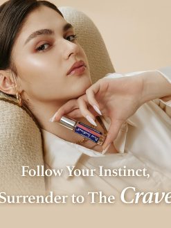 Pure Instinct CRAVE Roll-On The Original Pheromone Infused Essential Oil Perfume Cologne – For Her - TSA Ready 0.34 fl oz