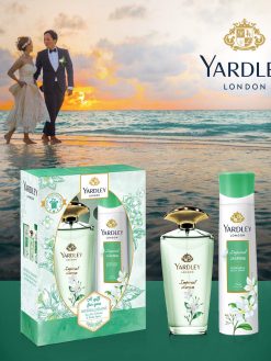 Yardley Imperial Jasmine Perfumed Gift Set, Floral Scent With Jasmine And Orange Blossom Fragrance, Eau De Toilette 125 Ml + Body Spray 150 Ml