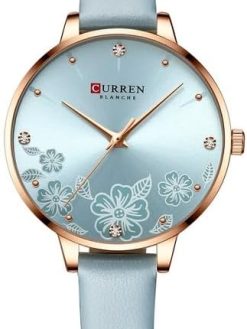 CURREN 9068 Brand Women Watch Fashion Flower Dial Quartz Ladies Leather Wristwatch Elegant Gift Lady Watche WITH ORIGNAL GIFT BOX