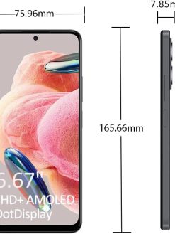 Redmi Note 12 (Onyx Gray 8GB RAM, 256 Storage) - Smooth 120Hz AMOLED display |Powerful Snapdragon® processor | 50MP AI triple camera | 33W fast charging