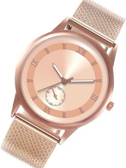 Female Womens Watch with Rose Gold Band Adjustable Lady Watch