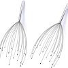 PHCOMRICH Scalp Massagers, 20 Fingers Head Massager, Head Scratcher for Head Body Relaxing (2 Pack)