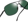 Joopin Rectangular Sunglasses for Men, Al-Mg Metal Frame Military Pilot Men Sun Glasses Driving UV Protection