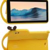 Atouch Early Education Kids Android Tablet,7-Inch Face Recognition Tablet with 16GB/2GB RAM,Bluetooth,Quad Core CPU,Wi-Fi,Kids Dual-Sim 5G Tablet Pc With Built-in Stand Silicone Case (Yellow)