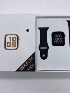 T500 Smart Watch Bluetooth Call And Waterproof Fitness Tracker ECG Heart Rate Monitor Smartwatch for Android and iOS Mobile Phone (Black)