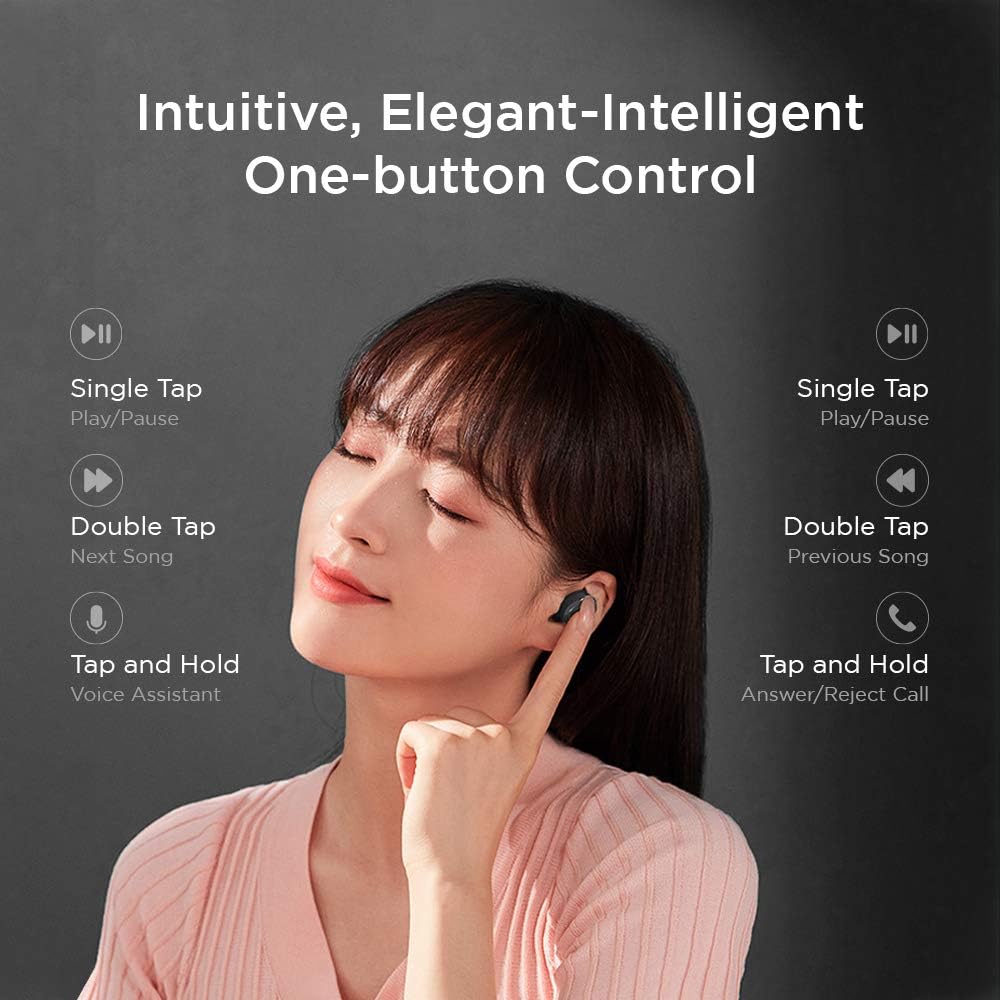 Lenovo True Wireless Stereo In-Ear Earphone HT18 (Black)