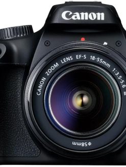 Canon EOS 4000D DSLR Camera and EF-S 18-55 mm f/3.5-5.6 III Lens - Black