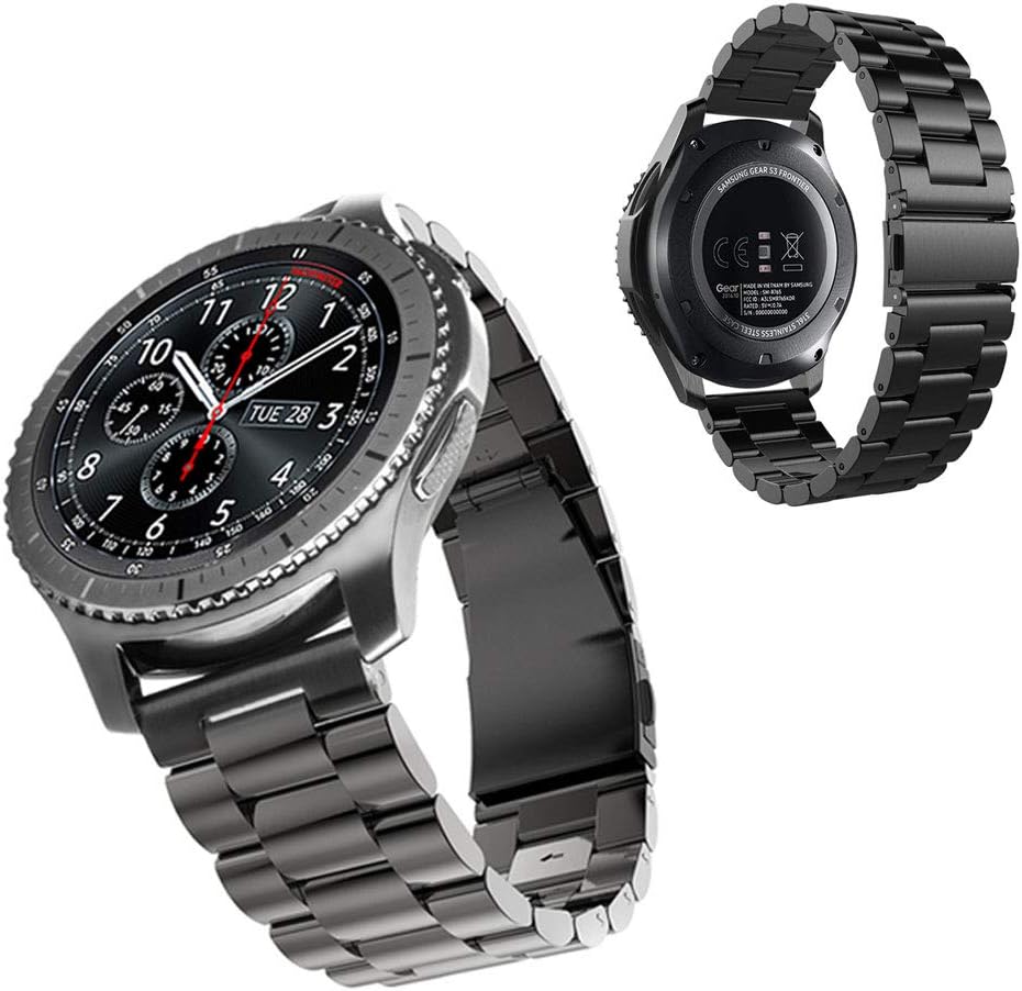 T Tersely Band Strap for Samsung Galaxy Watch 6/6 Classic,Watch 5 Pro/Watch 5/4 (44mm/40mm)/ Watch 3 41mm, 20mm Stainless Steel Metal Replacement Bands for Active 2/1