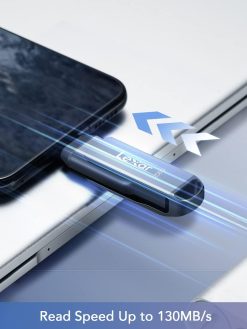 Lexar 128GB USB 3.1 Flash Drive, USB-A & USB C USB Stick up to 130MB/s Read, Type-C Thumb Drive Swivel Design, Jump Drive for USB3.0/USB2.0, Memory Stick for Android Device/Tablet/Laptop/PC/Phone