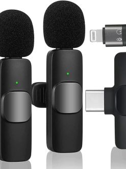 MIAO LAB 2 PCS Professional Wireless Lavalier adapter, Bluetooth, USB