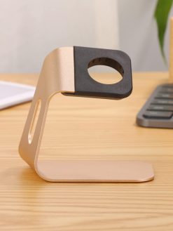 SKEIDO Metal Aluminum Alloy Material Smart Watch Stand Desktop Charging Stand Charger Stand for Apple Watch Gold