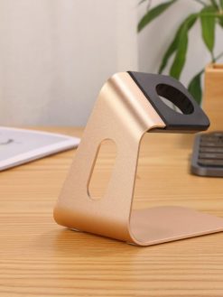 SKEIDO Metal Aluminum Alloy Material Smart Watch Stand Desktop Charging Stand Charger Stand for Apple Watch Gold