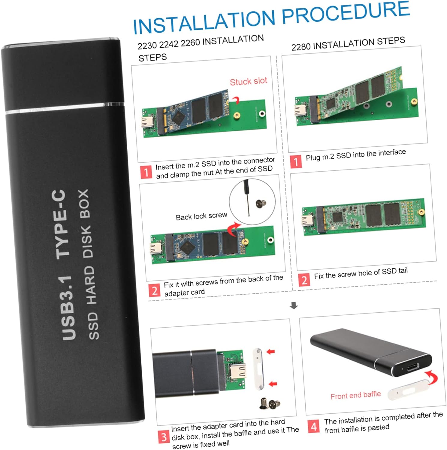 Generic 1pc Mobile Hard Disk Box Solid State Hard Drive Wireless External Hard Drive Wireless Hard Drive 2 Tb SSD External Hard Disk USB 3.1 Hard Disk Box Portable Enclosure Black 2tb USB