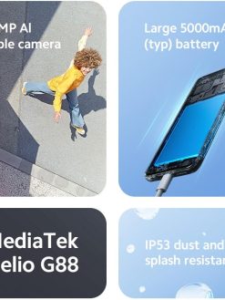 Xiaomi Redmi 12 (Sky Blue 8GB RAM, 256 Storage) - MediaTek G88 Powerful Processor |50MP High-Resolution main camera | 90 Hz FHD+ AdaptiveSync display | 5000mAh(Typ) High-Capacity battery