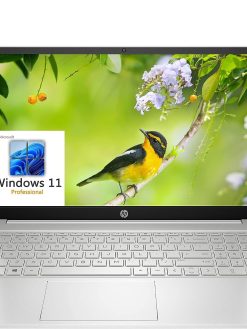 HP 2023 Pavilion 15 15.6" FHD Business Laptop, 12th Gen Intel 10 Cores i7-1255U, 64GB DDR4 RAM, 1TB PCIe SSD, WiFi 6, Bluetooth 5.2, Webcam, Natural Silver, Windows 11 Pro, USB 3.0 Extension Cable