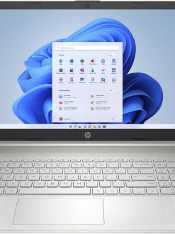 HP Laptop fq4046ne Core i5-1155G7 / 8GB RAM / 512GB SSD/Intel Iris Xᵉ Graphics / Win11 Home / 15.6inch FHD Display English & Arabic Backlit Keyboard/Silver