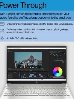 HP 15 Pavilion Laptop – Intel Core 12th Gen i5-1235U (10-core) – 15.6 '' FHD IPS 1080p Touchscreen – Windows 11 – 16GB RAM – 1TB PCIe SSD – Wi-Fi 6 – Type-C - Webcam - w/Mouse Pad, Silver