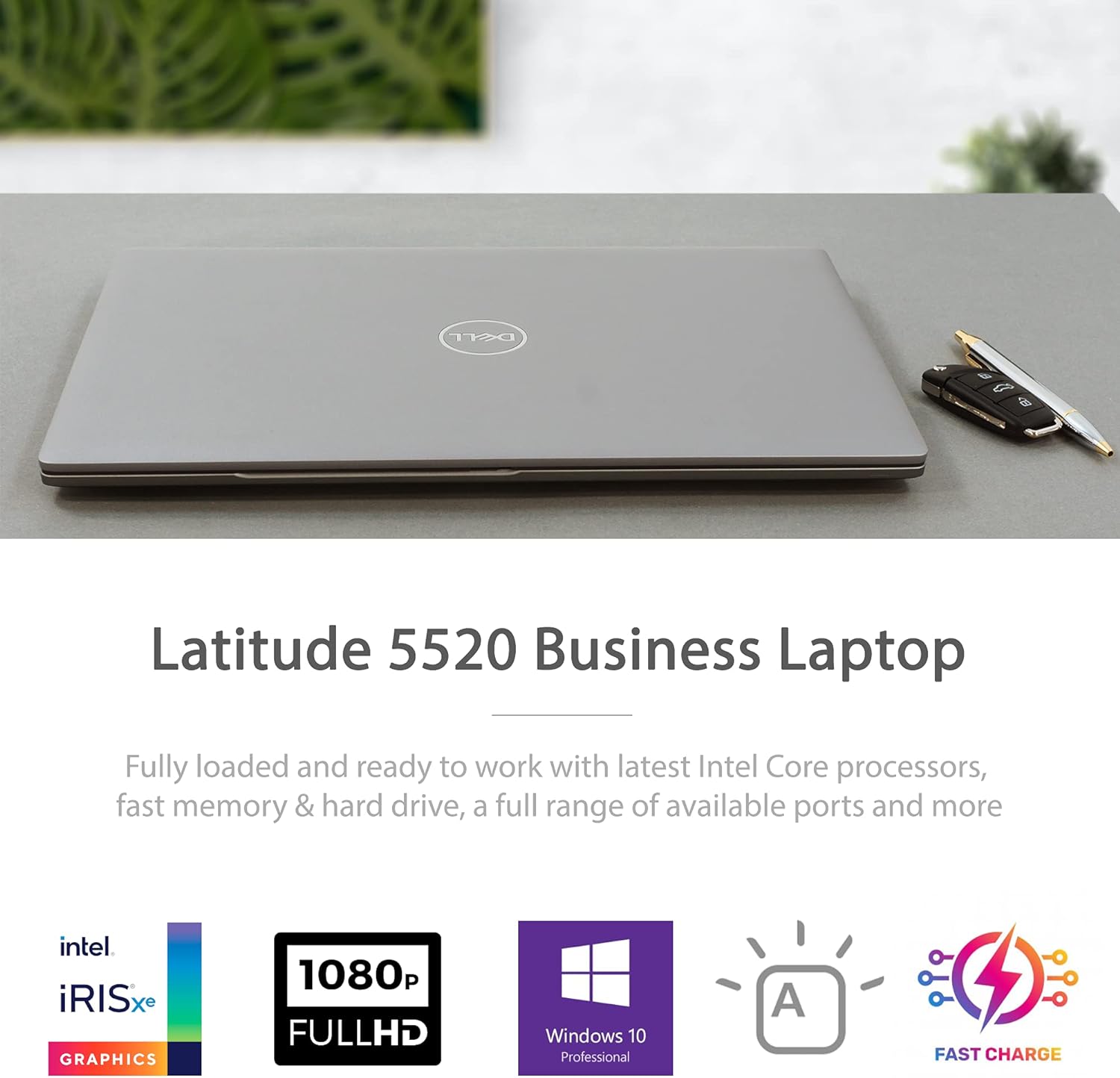 Dell Newest Business Laptop Latitude 5520, 15.6" FHD IPS Anti-Glare Display, Intel Core i5-1135G7, 32GB RAM, 1TB SSD, Webcam, Backlit Keyboard, WiFi 6, Thunderbolt 4, Win 10 Pro