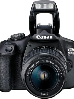 Canon 2728C003 Eos 2000D 18-55 Is, 24.1 Mp, Dslr Camera, Black