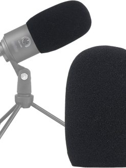 K669 Foam Mic Windscreen, Pop Filter Wind Cover Compatible with Fifine USB Condenser Recording Microphone K669, T669, K669B by SUNMON