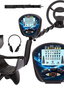 Professional Metal Detector for Adults, Baesan Gold Detector with Bigger Waterproof Coil, High Accuracy, Pinpoint & Disc & Notch & All Metal Mode