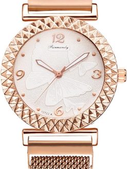 Watch, Irovami XR4594 Elegant Women Wrist Watch with 3DPattern Stylish Lady Dress Watch Analog Quartz Wristband Delicate Casual Watch with Alloy Strap