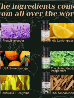 SKY-TOUCH 6pcs x 10 mL Essential Oils Set