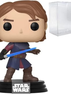 POP Star Wars: Clone Wars - Anakin Skywalker Funko Vinyl Figure (Bundled with Compatible Box Protector Case), Multicolored, 3.75 inches