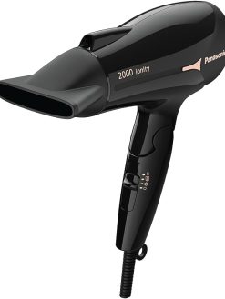 Panasonic EH NE66 2000W Powerful Ionity Hair Dryer with 11mm concentrator nozzle for Fast Drying & Smooth Finish, Black