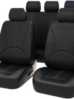 9 Pieces Set Luxury PU Leather Car Universal Car Seat Covers Automotive Seat Covers All The Year Round Fine-quality
