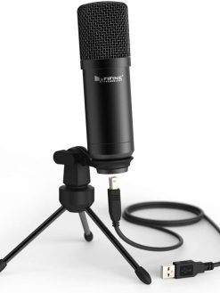 Fifine K730 USB Desktop Microphone F/Recording Podcasting Condenser Microphone
