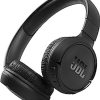 JBL Tune 510BT Wireless On Ear Headphones, Pure Bass Sound, 40H Battery, Speed Charge, Fast USB Type-C, Multi-Point Connection, Foldable Design, Voice Assistant - Black, JBLT510BTBLKEU