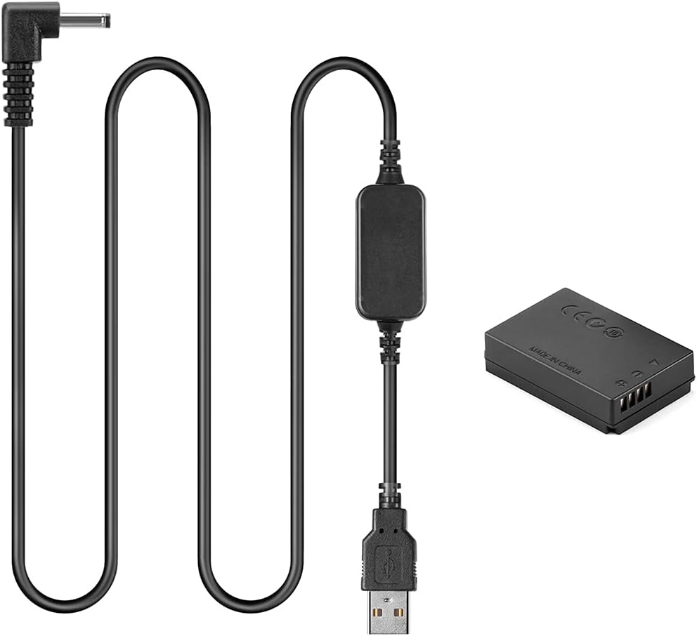5V-8.4V USB Drive Cable ACK-E12 Mobile Power Supply + DR-E12 DC Coupler LP-E12 Dummy Battery Kit for Canon EOS M EOS M2 M10 M50 M100 M200