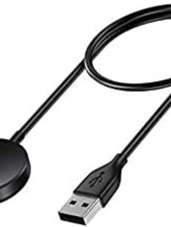 Compatible with Samsung Galaxy Watch Active/Galaxy Watch Active 1/240mm 44mm/Galaxy Watch 3 41mm 45mm charger,USB Fast Magnetic Charger Cable Replacement Charging Dock - Black