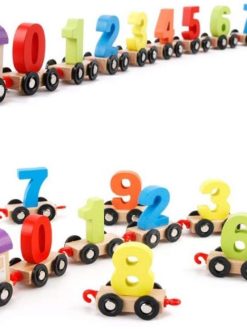 Party Propz Brain Giggles Wooden Toys for Toddlers and Kids, Educational Toys (0-9 No. Train) For Wooden Toys For kids,Educational Toys 3 Years, Kids Toys For Boys