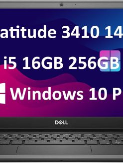 Dell Latitude 3410 Renewed Business Laptop | intel Quad-Core i5-10310U CPU | 16GB RAM | 256GB PCIe SSD | 14.1 inch Non-Touch Dispaly | Windows 10 Pro. | Black | RENEWED