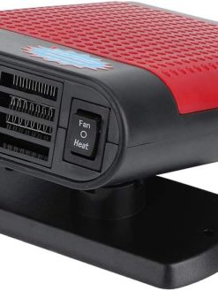 Car Heater Defroster, Portabl 12V 150W Anion Auto Heater Fan Car Windshield Defogger Defroster Demister Machine with 360-degree Universal Swivel Base, Low Noise (Black and Red)
