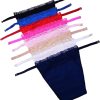 HZYFP 8pcs Lady Lace Camisole Clip-on Mock Snappy Bra Insert Overlay Modesty Panel Vest, multi - One Size